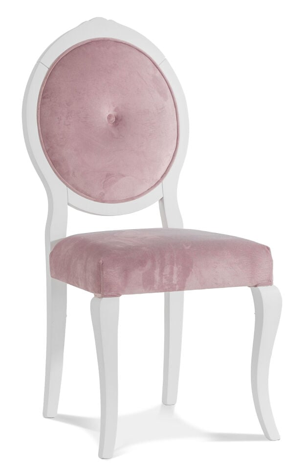 Perlina Pembe Döşemeli Sandalye