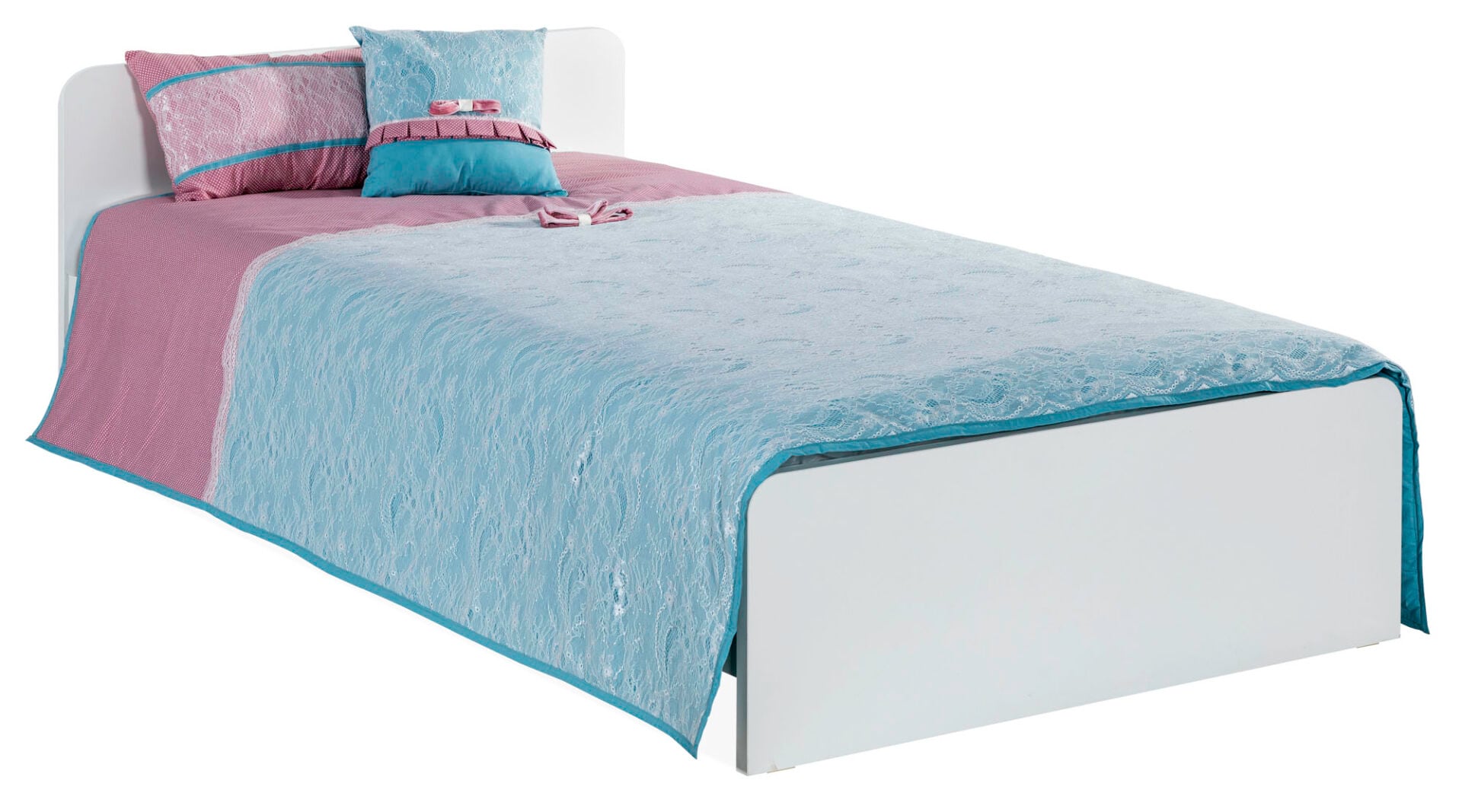 Perlina Dantel Detaylı 120x200 cm Çocuk Odası Yatak Örtüsü