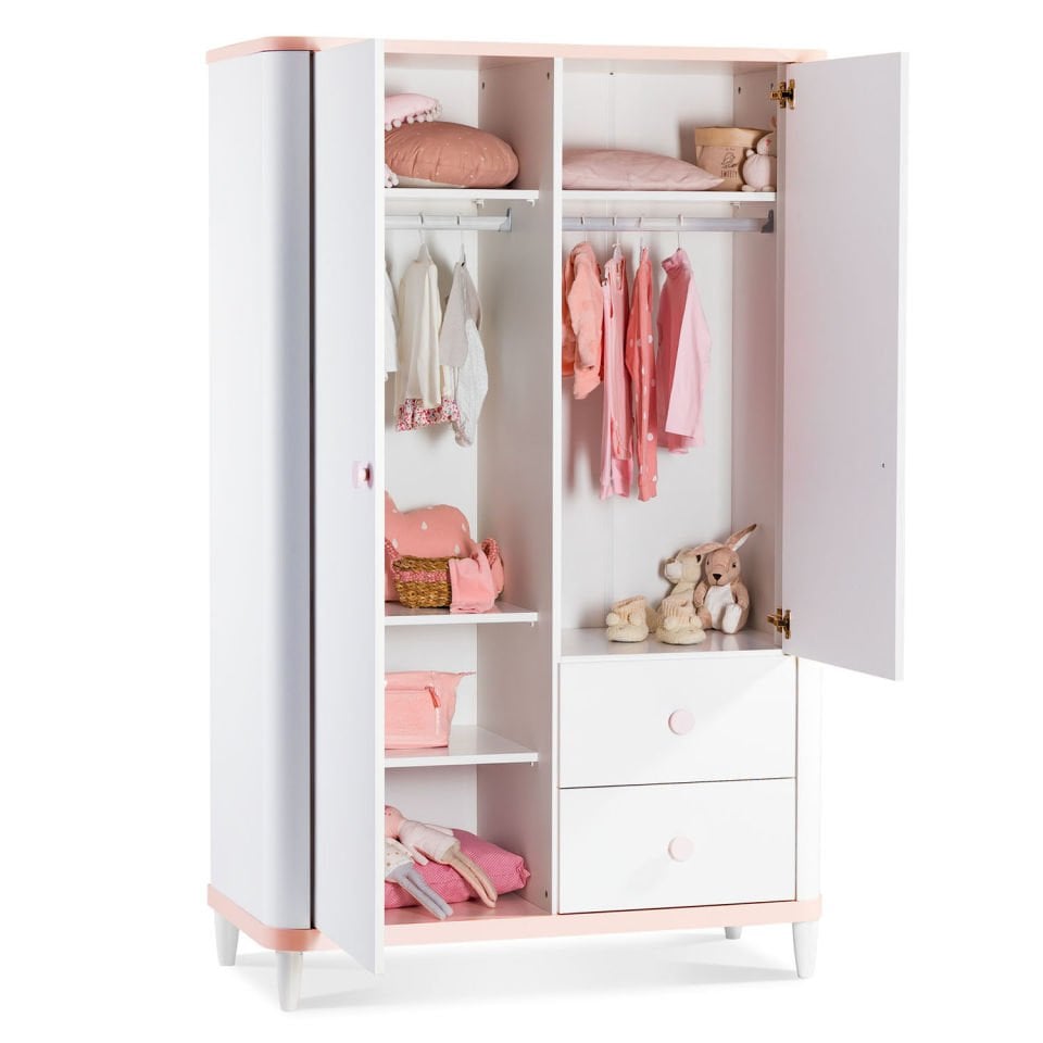Aden Wardrobe with 2 Drawers