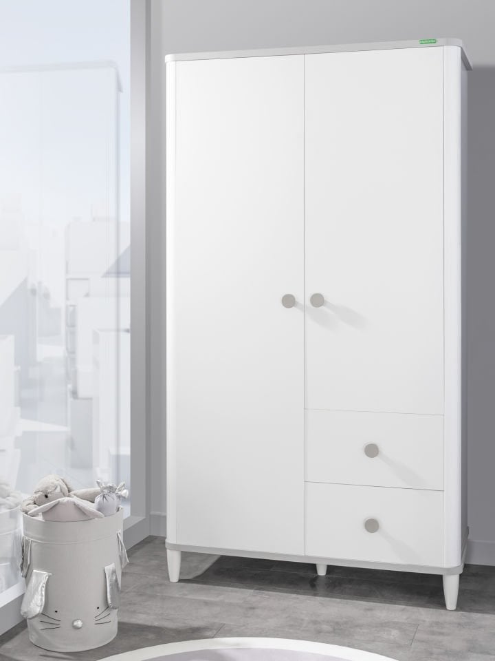 Aden Wardrobe with 2 Drawers