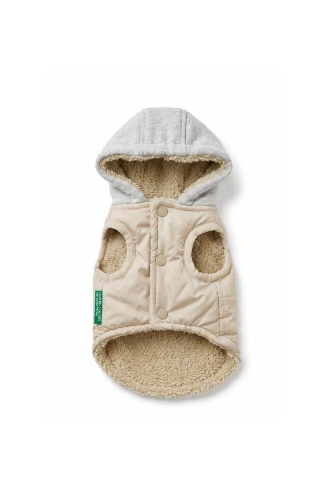 PET Vest Raincoat Beige