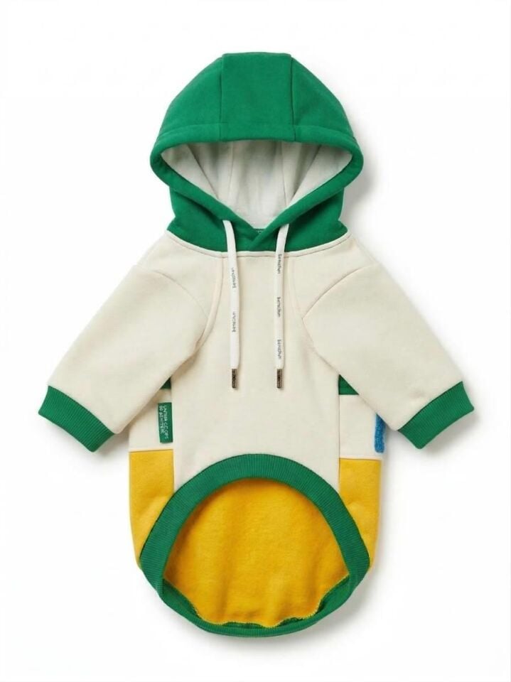 PET Kapişonlu Sweatshirt Sarı