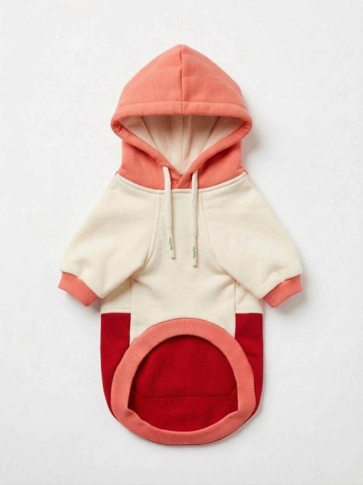 PET Kapişonlu Sweatshirt Kırmızı