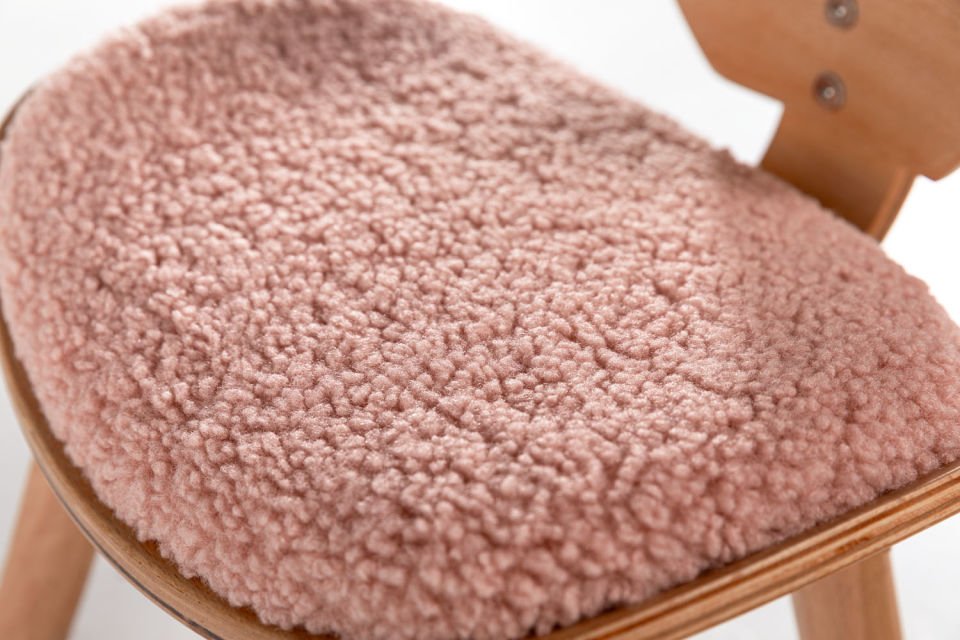 Woodba Pink Leaf Chair