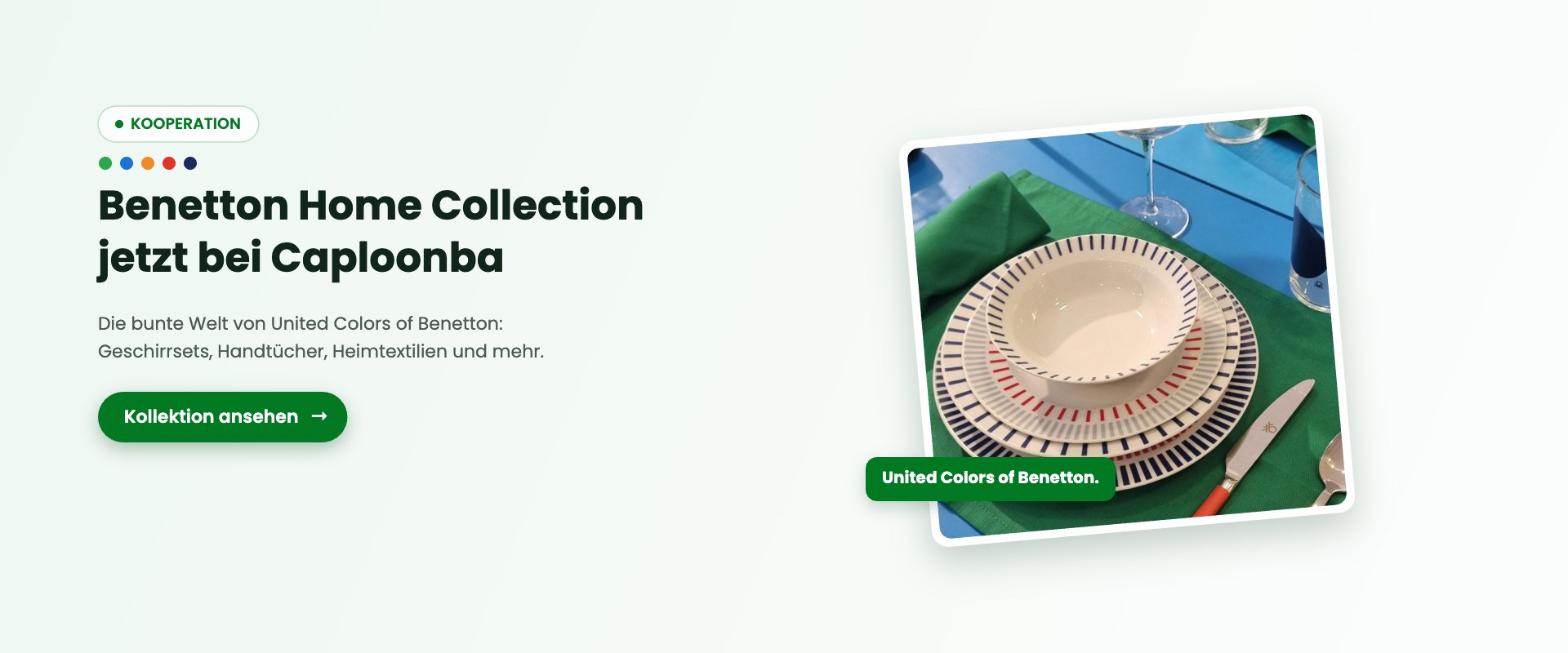 Benetton Home Collection bei Caploonba: Geschirr, Handtücher, Heimtextilien